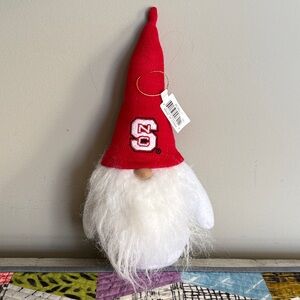 NC State Red and White Gnome Decor NWT